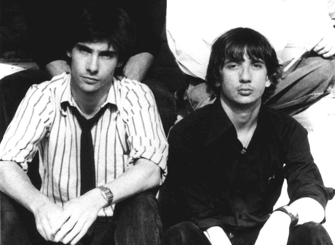 Mark and Noel all serious and moody for a photo shoot